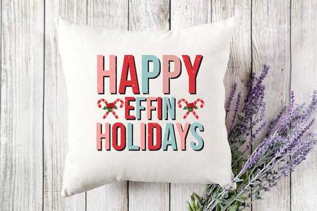 Retro Happy effing Holidays svg Design SVG SVGista 