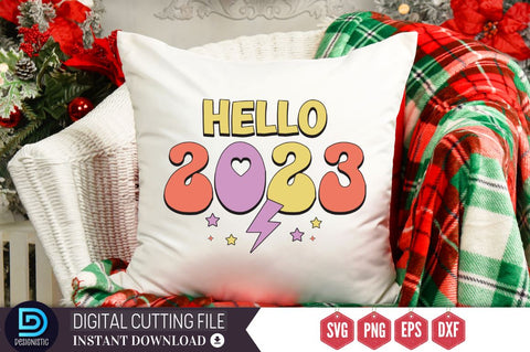 Retro Happy New Year SVG Bundle SVG DESIGNISTIC 