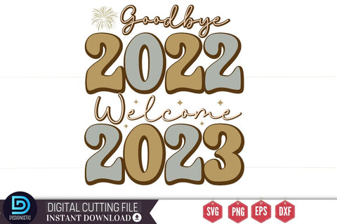 Retro Happy New Year SVG Bundle SVG DESIGNISTIC 