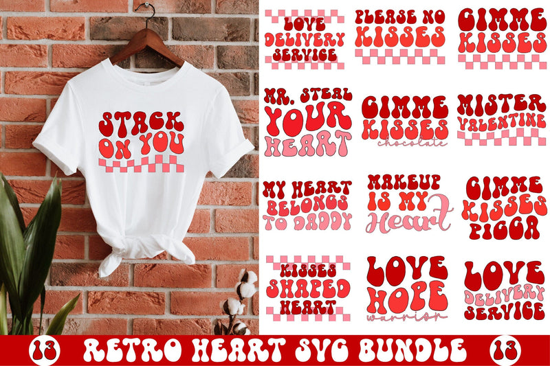 Retro Heart Svg Bundle SVG SVGista 