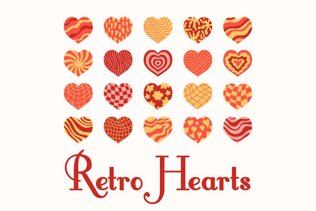 Retro Hearts Sublimation Rin Green 