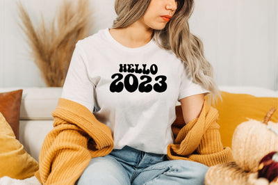 Retro hello 2023 SVG SVGista 