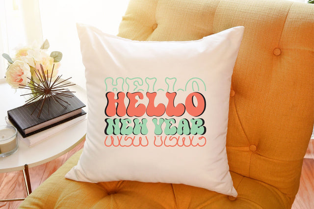 Retro hello new year SVG SVGista 