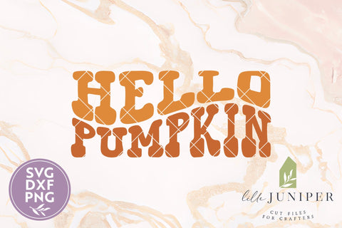 Retro Hello Pumpkin SVG, Fall Shirt SVG SVG LilleJuniper 