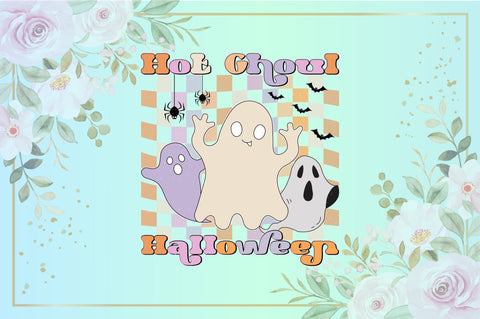 Retro Hot Ghoul Halloween Sublimation Sublimation Creativeart88 