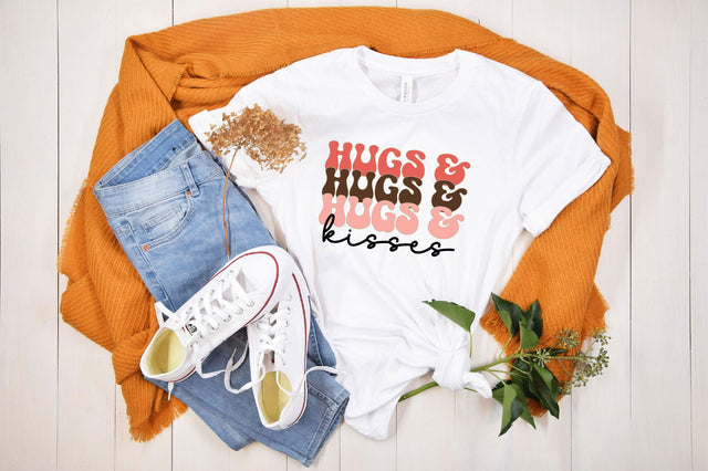 Retro Hugs and Kisses Design SVG SVGista 