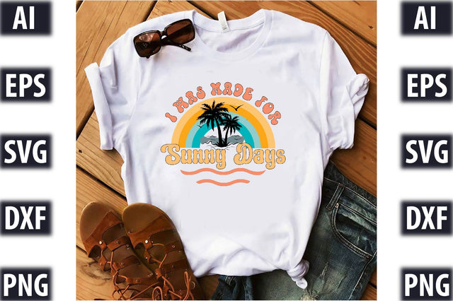 Retro I was made for sunny days Svg SVG SVGista 