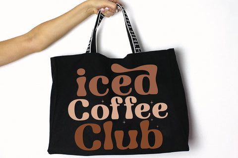 Retro Iced Coffee Club Svg SVG Creativeart88 