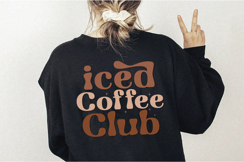 Retro Iced Coffee Club Svg SVG Creativeart88 