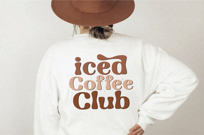 Retro Iced Coffee Club Svg SVG Creativeart88 
