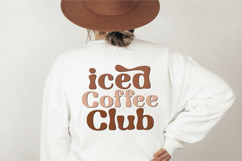 Retro Iced Coffee Club Svg SVG Creativeart88 