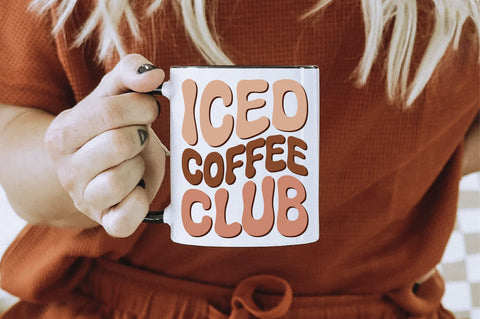 Retro Iced Coffee Club Svg Vol-1 SVG Creativeart88 