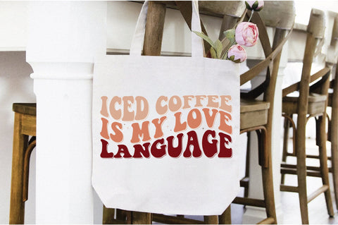 Retro Iced Coffee Is My Love Language Svg SVG Creativeart88 