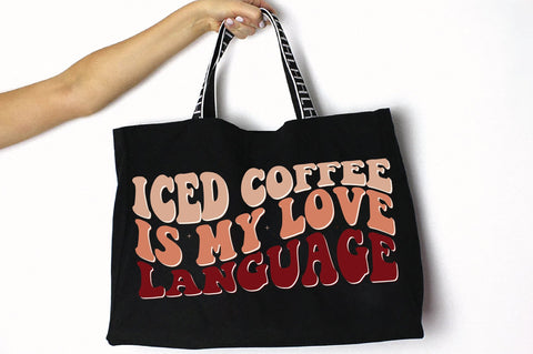 Retro Iced Coffee Is My Love Language Svg SVG Creativeart88 