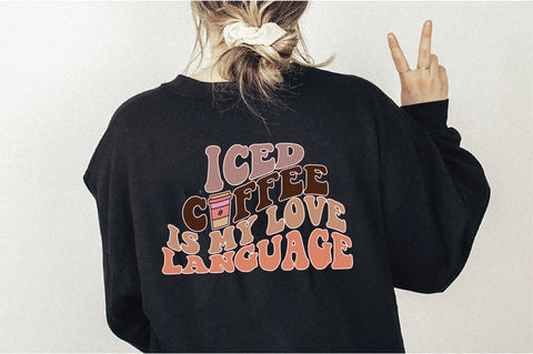 Retro Iced Coffee Is My Love Language Svg Vol-1 SVG Creativeart88 