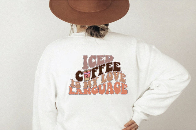 Retro Iced Coffee Is My Love Language Svg Vol-1 SVG Creativeart88 