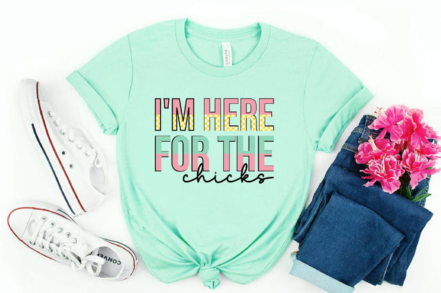 Retro I'm here for the chicks Sublimation Sublimation SVGista 