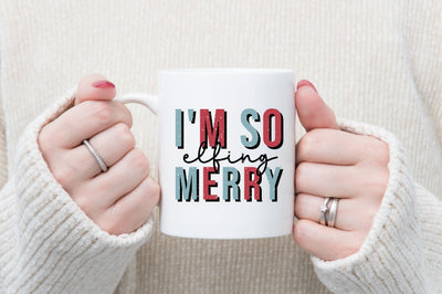 Retro i'm so elfing merry SVG SVGista 