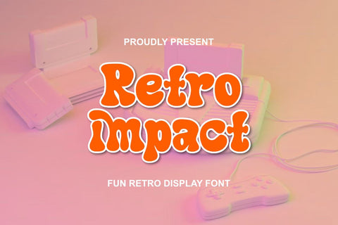 Retro Impact - Fun Retro Font Font Masyafi Studio 