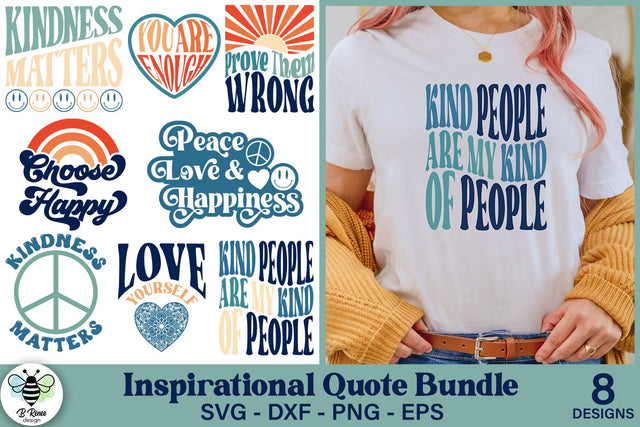 Retro Inspirational Sayings SVG Bundle SVG B Renee Design 