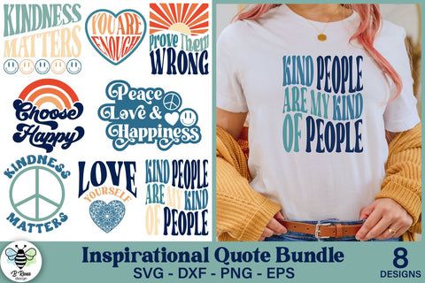 Retro Inspirational Sayings SVG Bundle SVG B Renee Design 