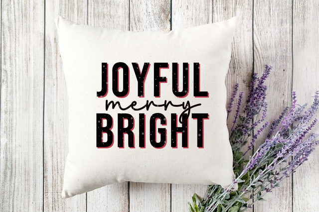 Retro Joyful merry bright SVG SVGista 