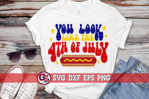 Retro July 4th Bundle SVG DXF EPS PNG SVG Greedy Stitches 