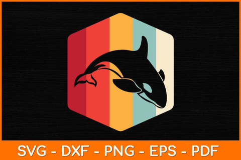 Retro Killer Whale Svg Design SVG artprintfile 