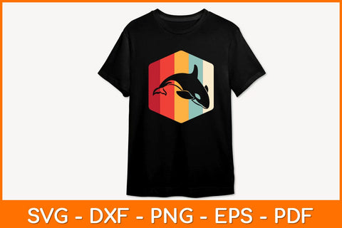 Retro Killer Whale Svg Design SVG artprintfile 