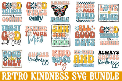 Retro Kindness SVG Bundle SVG CraftingStudio 