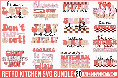 Retro Kitchen Svg Bundle SVG SVGista 
