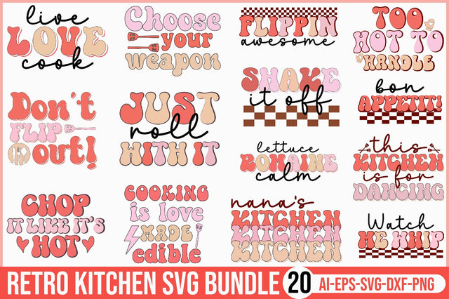 Retro Kitchen Svg Bundle SVG SVGista 