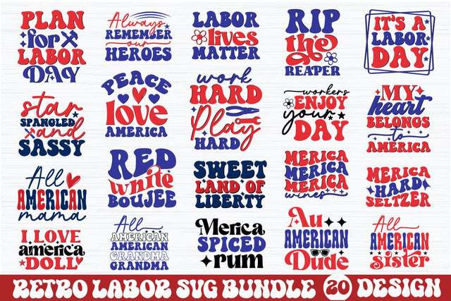 Retro Labor SVG Bundle SVG etcify 