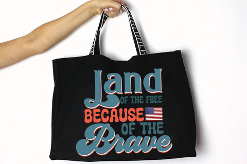 Retro Land Of The Free Because Of The Brave Sublimation Creativeart88 