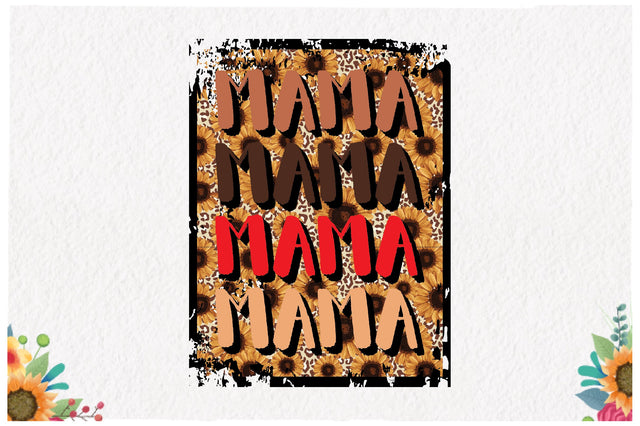 Retro Leopard Mama Sublimation Sublimation Jagonath Roy 