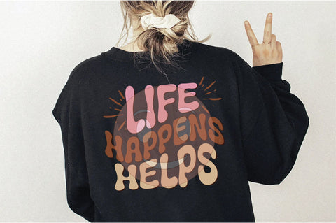 Retro Life Happens Helps Svg Vol-1 SVG Creativeart88 