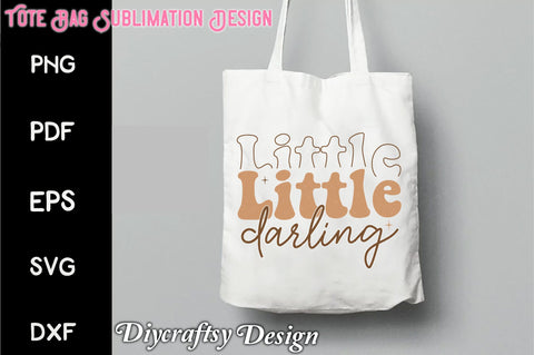 Retro Little Darling Sublimation Sublimation Creativeart88 