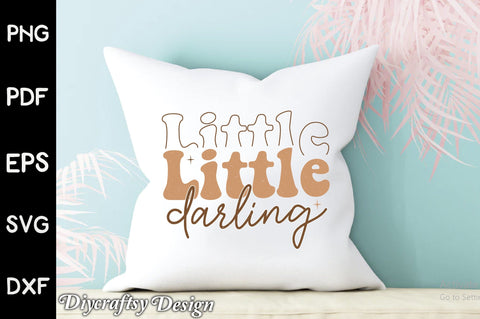 Retro Little Darling Sublimation Sublimation Creativeart88 