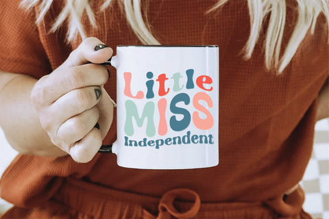 Retro Little Miss Independent Sublimation Creativeart88 