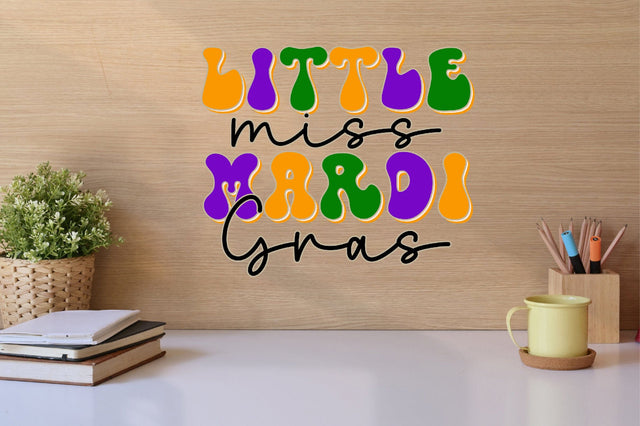 Retro little miss mardi gras SVG SVGista 
