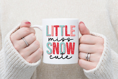 Retro little miss snow cute Design SVG SVGista 