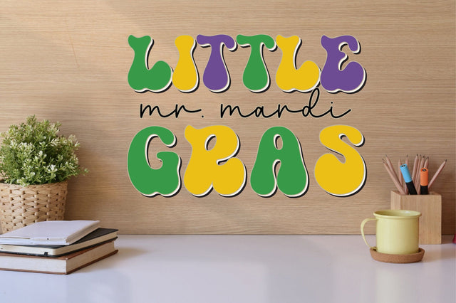 Retro little mr. mardi gras SVG SVG SVGista 