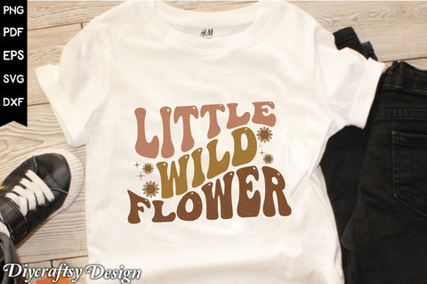 Retro Little Wild Flower Sublimation Sublimation Creativeart88 