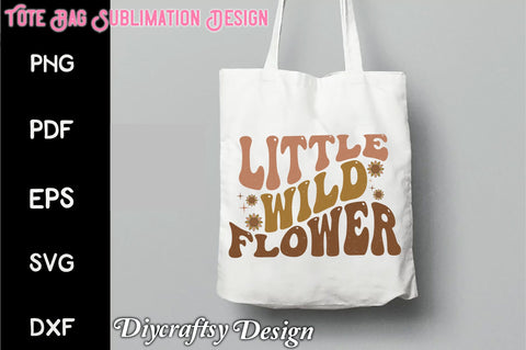 Retro Little Wild Flower Sublimation Sublimation Creativeart88 