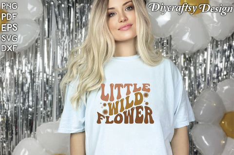Retro Little Wild Flower Sublimation Sublimation Creativeart88 