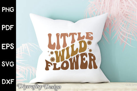 Retro Little Wild Flower Sublimation Sublimation Creativeart88 