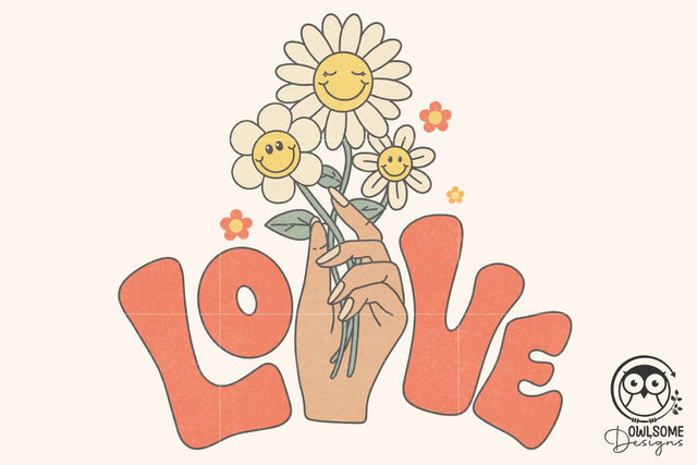 Retro Love Png Sublimation Sublimation Owlsome.Designs 