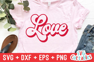 Retro Love Svg Cuttables 
