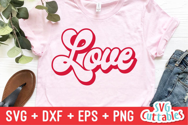 Retro Love Svg Cuttables 