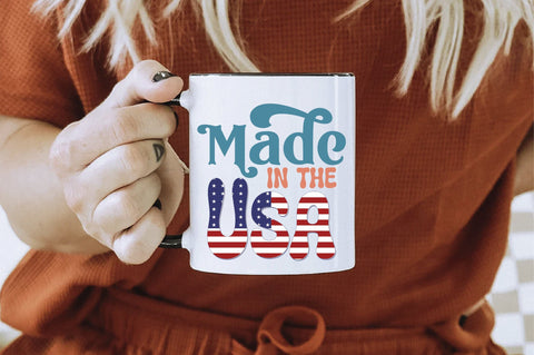 Retro Made In The Usa Sublimation Creativeart88 